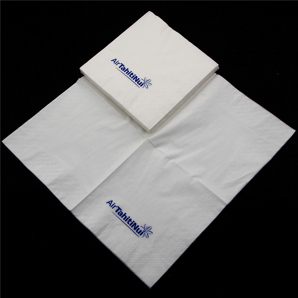 White Printed Paper Napkin