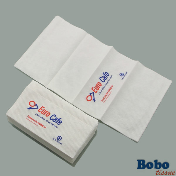 Printed dispenser napkin