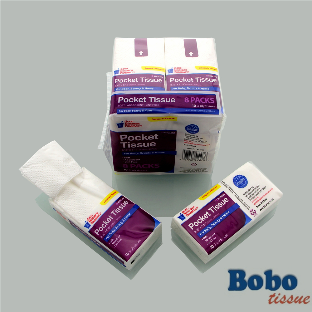 2ply pocket tissue / 3ply pocket tissue / 3ply tissue / 3ply facial tissue
