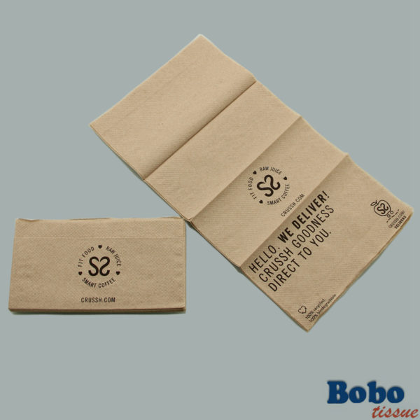 Counter fold paper napkin