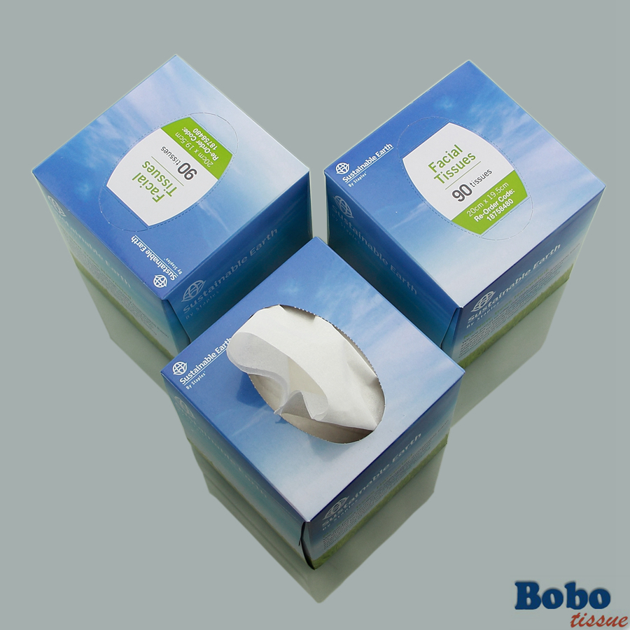 Cube box facial tissue/tissue paper supplier