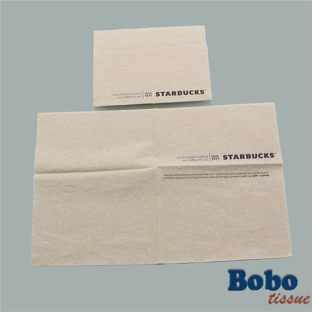 Starbucks dispenser napkin / Starbucks paper napkin / Starbucks mid fold napkin