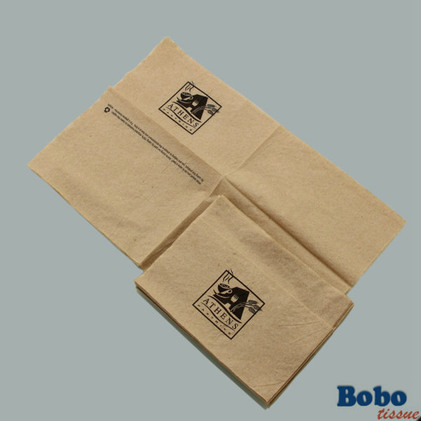 Unbleached brown napkin