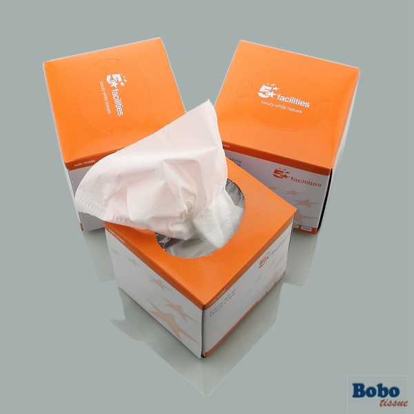 Cube box facial tissue/tissue paper supplier